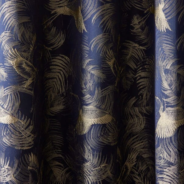 Dunelm Crane Navy Eyelet Curtains 5 Dunelm Crane Navy Eyelet Curtains - Image 3