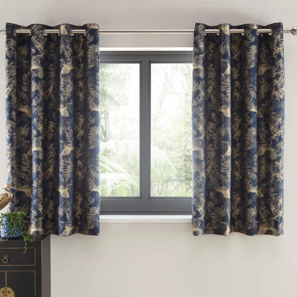 Dunelm Crane Navy Eyelet Curtains 8 Dunelm Crane Navy Eyelet Curtains - Image 6