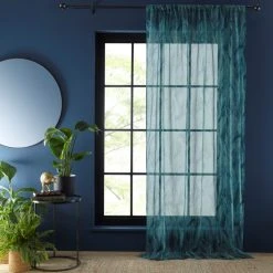 Dunelm Printed Malawi Green Slot Top Voile Panel 7 Dunelm Printed Malawi Green Slot Top Voile Panel -Dunelm Sales Store 30751809 alt01