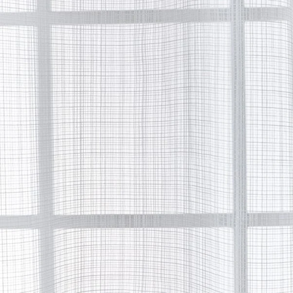 Dunelm Aspen Sheer White Eyelet Voile Panel 5 Dunelm Aspen Sheer White Eyelet Voile Panel - Image 3