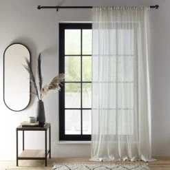 Dunelm Marley Natural Slot Top Voile Panel 7 Dunelm Marley Natural Slot Top Voile Panel -Dunelm Sales Store 30751817 alt01