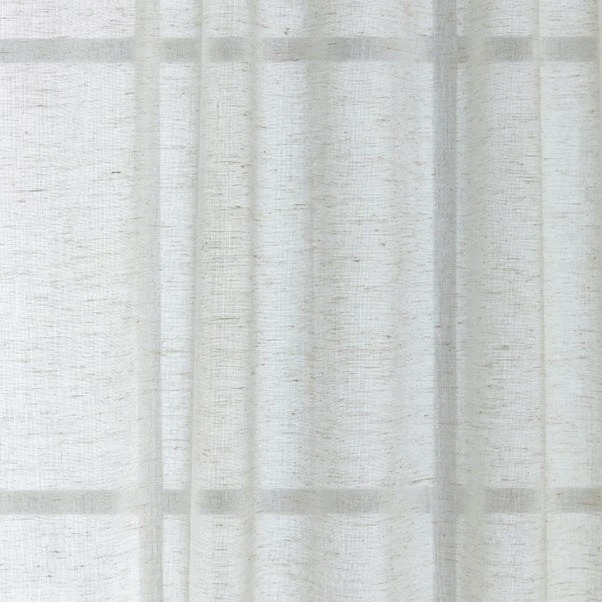 Dunelm Marley Natural Slot Top Voile Panel 5 Dunelm Marley Natural Slot Top Voile Panel - Image 3