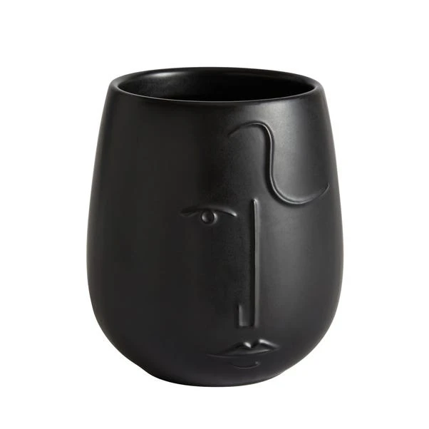 Dunelm Faces Utensil Pot Black 4 Dunelm Faces Utensil Pot Black - Image 2