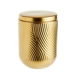 Dunelm Gold Curves Kitchen Canister