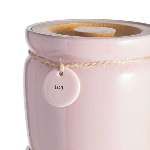 Dunelm Set Of 3 Blush Hang Tag Stacking Canisters 5 Dunelm Set Of 3 Blush Hang Tag Stacking Canisters - Image 3