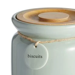 Dunelm Sage Hang Tag Biscuit Canister 7 Dunelm Sage Hang Tag Biscuit Canister -Dunelm Sales Store 30753812 alt02