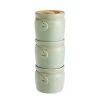 Dunelm Set Of 3 Sage Hang Tag Stacking Canisters 1 Dunelm Set Of 3 Sage Hang Tag Stacking Canisters -Dunelm Sales Store 30753817