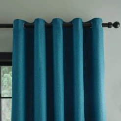 Dunelm Bondi Peacock Eyelet Curtains