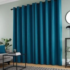 Dunelm Bondi Peacock Eyelet Curtains 12 Dunelm Bondi Peacock Eyelet Curtains -Dunelm Sales Store 30753984 alt04
