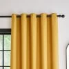 Dunelm Bondi Old Gold Eyelet Curtains -Dunelm Sales Store 30754004