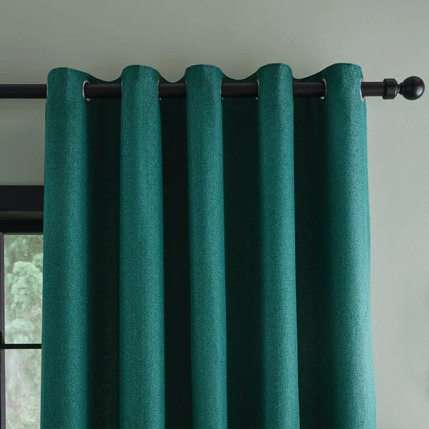 Dunelm Bondi Emerald Eyelet Curtains 3 Dunelm Bondi Emerald Eyelet Curtains