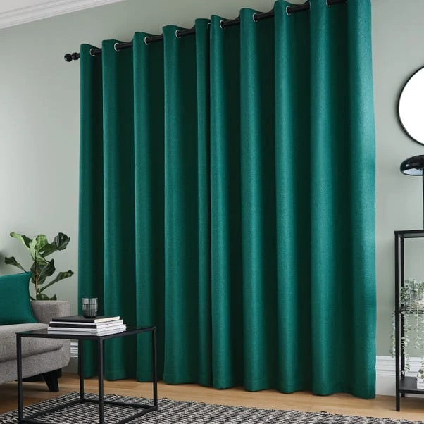 Dunelm Bondi Emerald Eyelet Curtains 7 Dunelm Bondi Emerald Eyelet Curtains - Image 5
