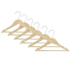 Dunelm Pack Of 6 Kid's Wooden Hangers Natural 7 Dunelm Pack Of 6 Kid's Wooden Hangers Natural -Dunelm Sales Store 30754084 alt02