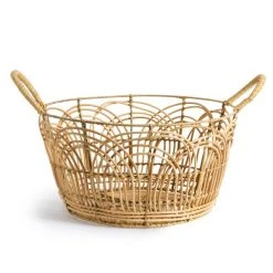 Dunelm Plastic Natural Small Rattan Basket 7 Dunelm Plastic Natural Small Rattan Basket -Dunelm Sales Store 30754122 alt01