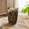 Dunelm Plastic Black Tall Rattan Basket 1 Dunelm Plastic Black Tall Rattan Basket -Dunelm Sales Store 30754123