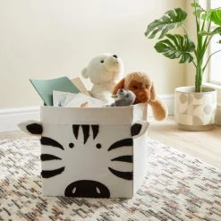 Dunelm Zebra Felt Foldable Box