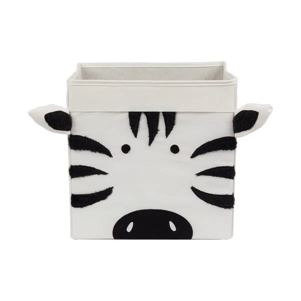 Dunelm Zebra Felt Foldable Box 4 Dunelm Zebra Felt Foldable Box - Image 2