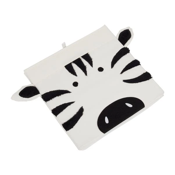 Dunelm Zebra Felt Foldable Box 7 Dunelm Zebra Felt Foldable Box - Image 5