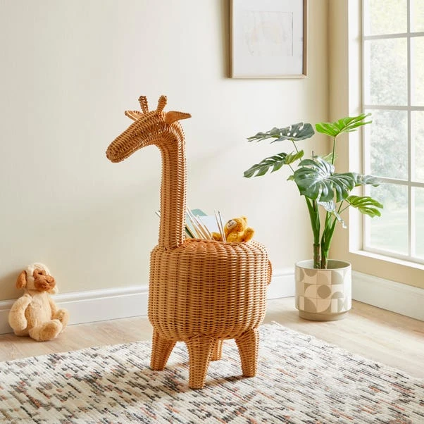 Dunelm Giraffe Rattan Storage Basket 3 Dunelm Giraffe Rattan Storage Basket