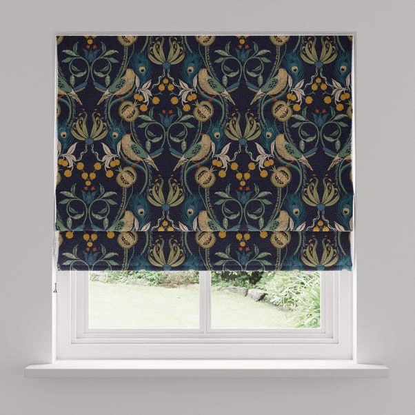 Dunelm Havisham Navy Blackout Roman Blind 4 Dunelm Havisham Navy Blackout Roman Blind - Image 2