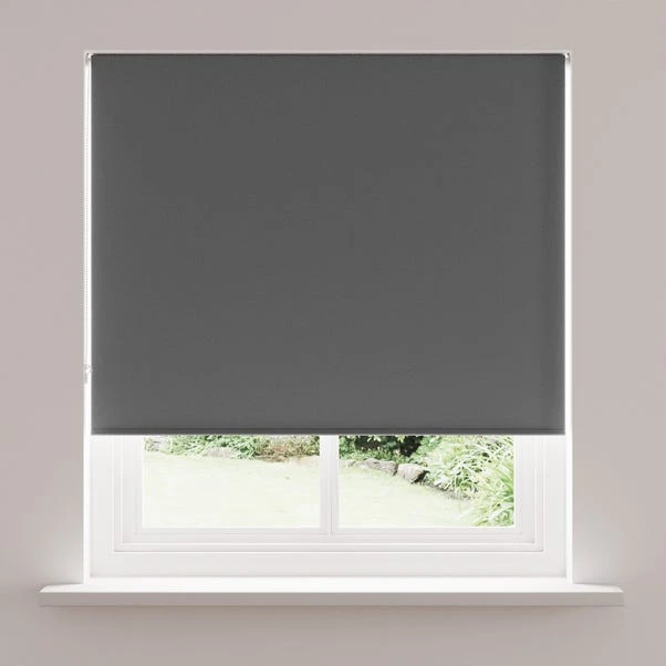Dunelm Charcoal Blackout Roller Blind 3 Dunelm Charcoal Blackout Roller Blind