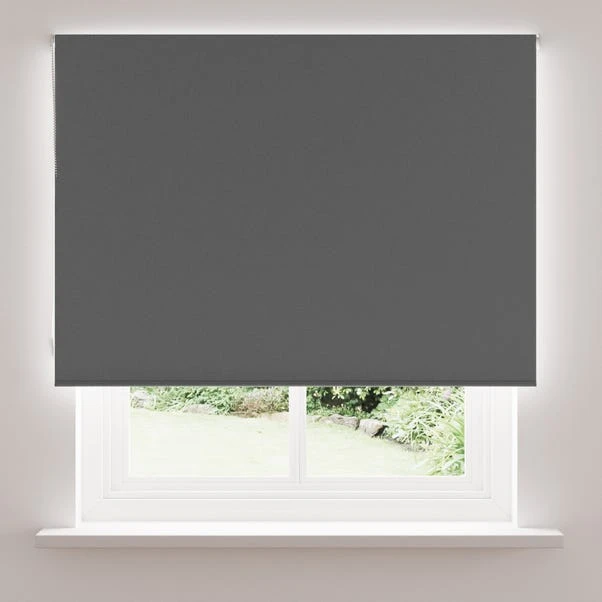 Dunelm Charcoal Blackout Roller Blind 5 Dunelm Charcoal Blackout Roller Blind - Image 3