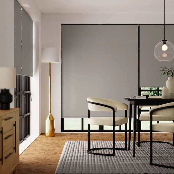 Dunelm Grey Blackout Roller Blind 5 Dunelm Grey Blackout Roller Blind - Image 3