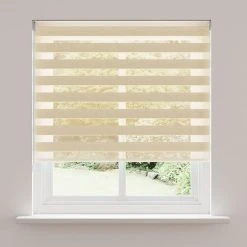 Dunelm Day And Night White Sand Roller Blind