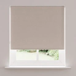 Dunelm Luna Pebble Blackout Roller Blind