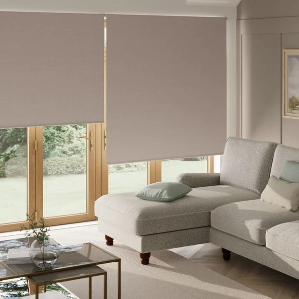 Dunelm Luna Pebble Blackout Roller Blind 4 Dunelm Luna Pebble Blackout Roller Blind - Image 2