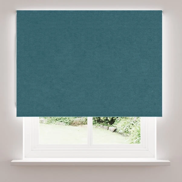 Dunelm Luna Teal Blackout Roller Blind 5 Dunelm Luna Teal Blackout Roller Blind - Image 3