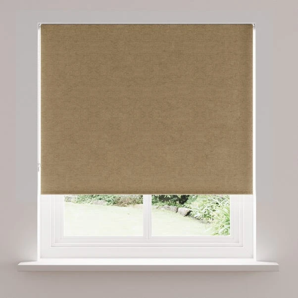 Dunelm Luna Dark Sand Blackout Roller Blind 3 Dunelm Luna Dark Sand Blackout Roller Blind
