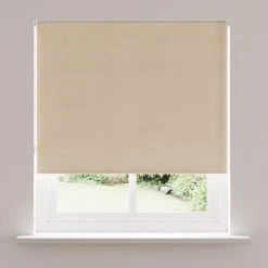 Dunelm Marlie Natural Recycled Blackout Roller Blind