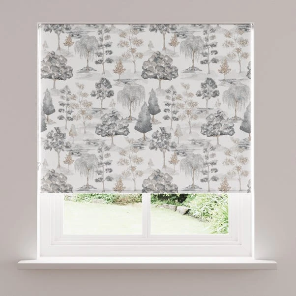 Dunelm Watercolour Trees Natural Blackout Roller Blind 3 Dunelm Watercolour Trees Natural Blackout Roller Blind