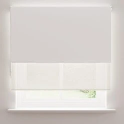 Dunelm Sheer White Blackout Double Roller Blind 10 Dunelm Sheer White Blackout Double Roller Blind -Dunelm Sales Store 30754469 alt02