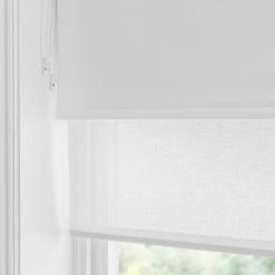 Dunelm Sheer White Blackout Double Roller Blind 12 Dunelm Sheer White Blackout Double Roller Blind -Dunelm Sales Store 30754469 alt04