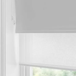 Dunelm Sheer Dove Grey Blackout Double Roller Blind -Dunelm Sales Store 30754474 alt04