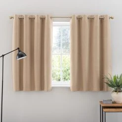 Dunelm Luna Brushed Dark Sand Blackout Eyelet Curtains 12 Dunelm Luna Brushed Dark Sand Blackout Eyelet Curtains -Dunelm Sales Store 30754496 alt05