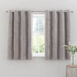 Luxury Collection Clayton Chenille Chateau Grey Eyelet Curtains 12 Luxury Collection Clayton Chenille Chateau Grey Eyelet Curtains -Dunelm Sales Store 30754544 alt05