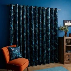 Natural History Museum Kingfisher Peacock Eyelet Curtains -Dunelm Sales Store 30754738 alt04