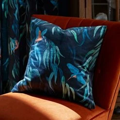 Natural History Museum Kingfisher Peacock Eyelet Curtains -Dunelm Sales Store 30754738 alt07