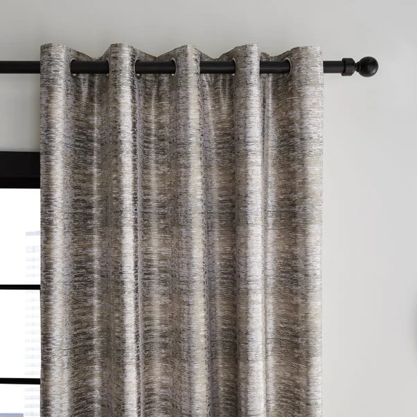 Dunelm Islington Stripe Champagne Eyelet Curtains 3 Dunelm Islington Stripe Champagne Eyelet Curtains