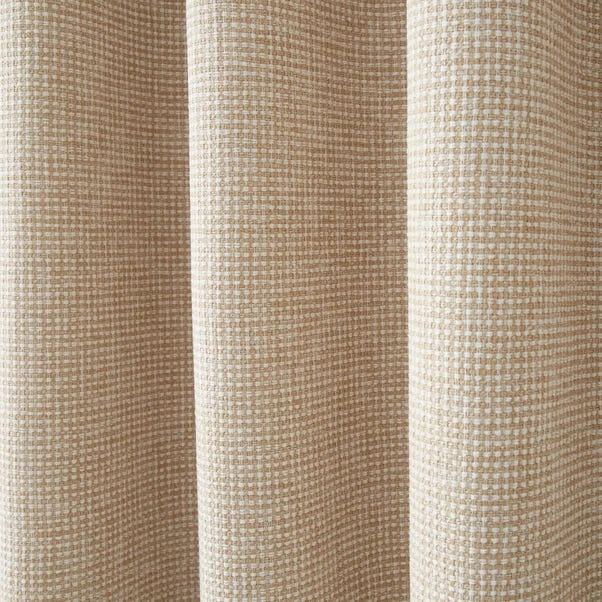 Dunelm Albert Chenille Warm Sand Eyelet Curtains 4 Dunelm Albert Chenille Warm Sand Eyelet Curtains - Image 2