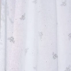 Dunelm Printed Bees White Slot Top Voile Panel -Dunelm Sales Store 30754757 alt02