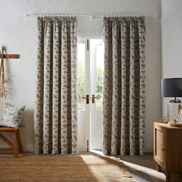 Natural History Museum Nature's Study Natural Pencil Pleat Curtains 4 Natural History Museum Nature's Study Natural Pencil Pleat Curtains - Image 2