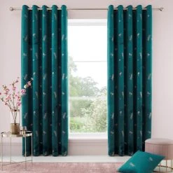 Dunelm Dragonfly Foil Charm Blue Eyelet Curtains 9 Dunelm Dragonfly Foil Charm Blue Eyelet Curtains -Dunelm Sales Store 30754908 alt01