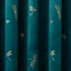 Dunelm Dragonfly Foil Charm Blue Eyelet Curtains 10 Dunelm Dragonfly Foil Charm Blue Eyelet Curtains -Dunelm Sales Store 30754908 alt02