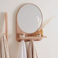 Dunelm Wooden Shelf Mirror