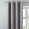 Dunelm Luna Brushed Mid Grey Blackout Eyelet Curtains -Dunelm Sales Store 30755008