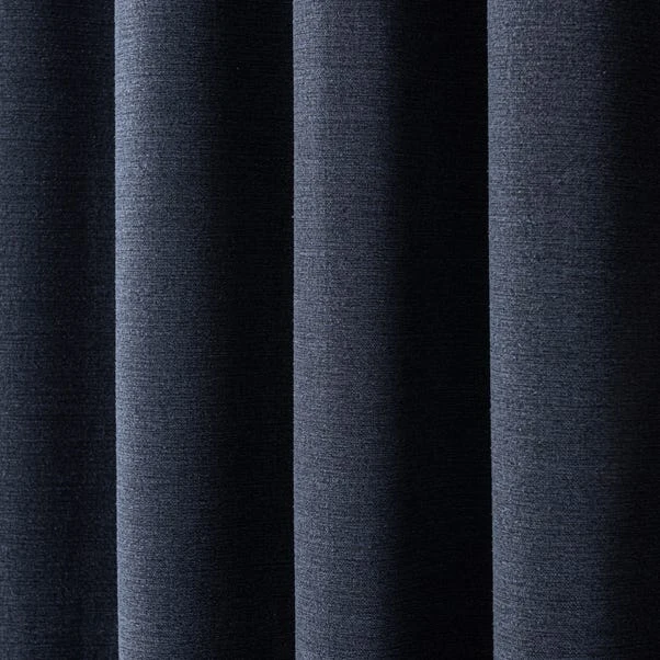 Dunelm Zodiac Navy Eyelet Blackout Curtains 5 Dunelm Zodiac Navy Eyelet Blackout Curtains - Image 3